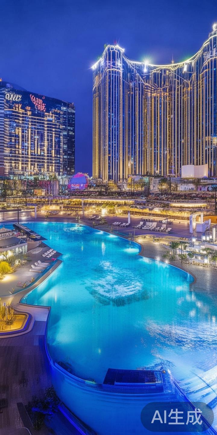 澳门银河度假区以其创新的设计理念和高端的设施著称。
