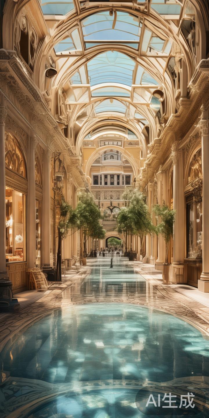 进入度假村后，不妨先在大运河购物区闲逛。宽敞的购物